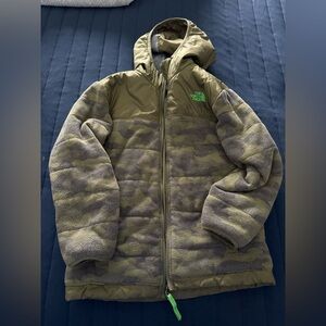 The North Face Kids Olive Camo Puffer Jacket